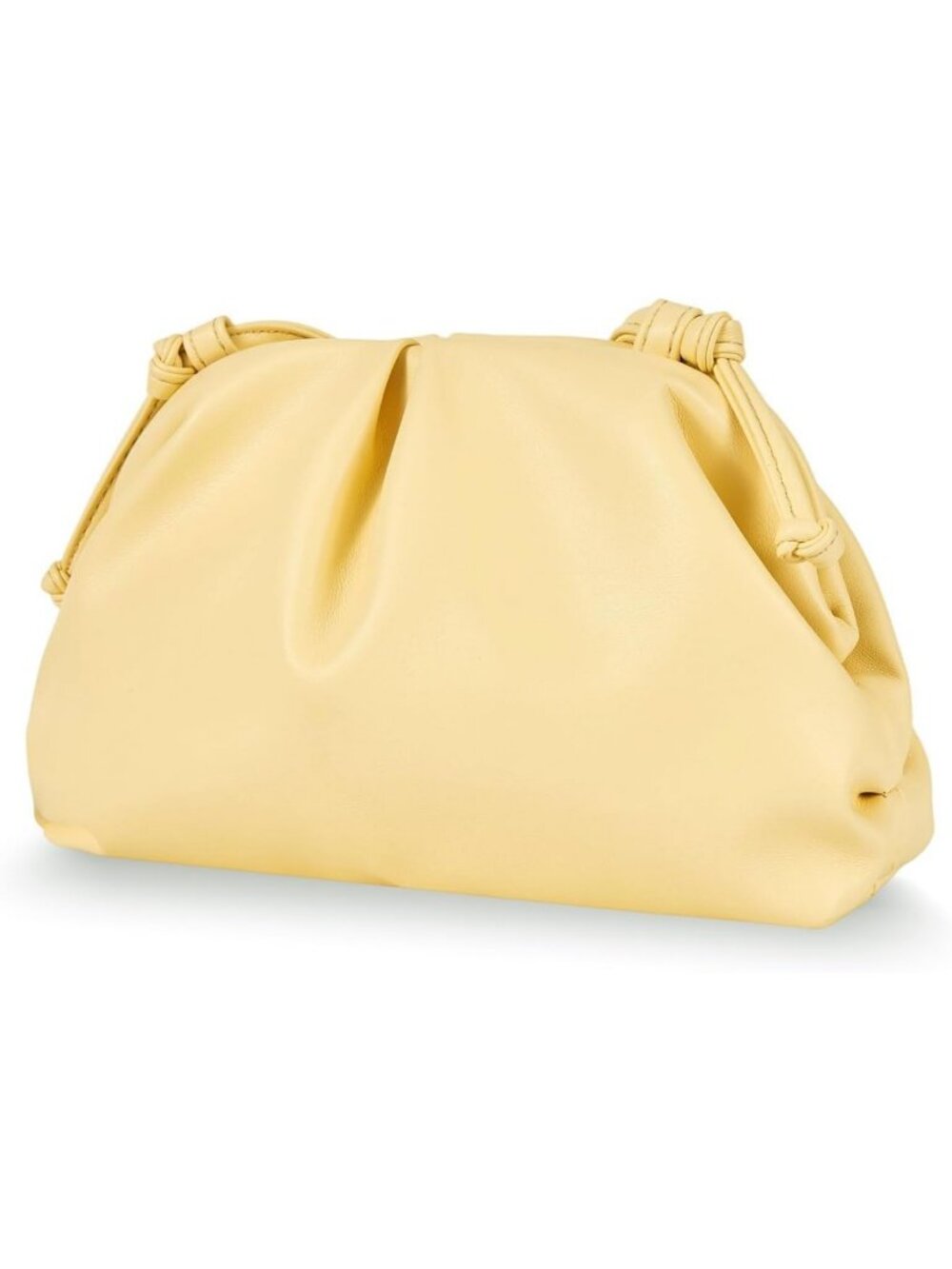 Vegan Leather Pleated Cloud Dumpling Clutch Purse for Women - Stylish & Chic